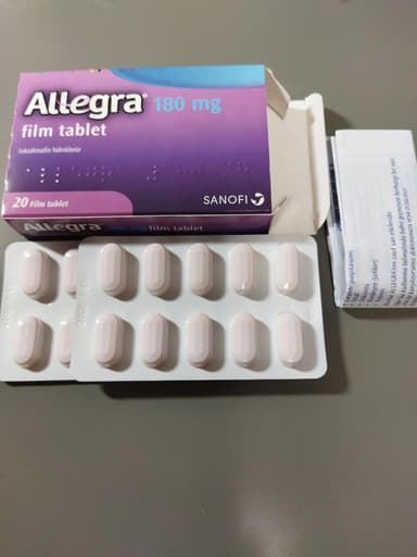 アレグラ(Allegra)180mg 【1箱20錠】 レビュー投稿画像 サムネイル