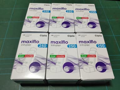 [フルティフォームジェネリック]マキシフロー250mcg 【1本120回分】 レビュー投稿画像 サムネイル