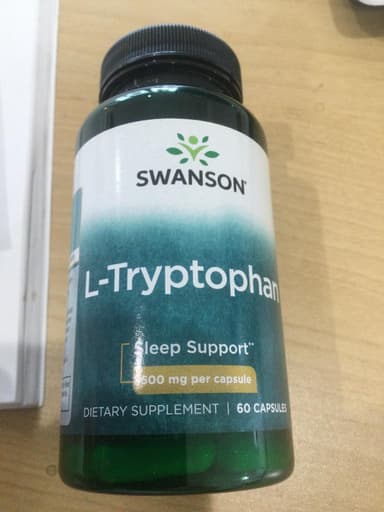 [SWANSON]L-トリプトファン500mg 【1本60ベジカプセル】 レビュー投稿画像 サムネイル
