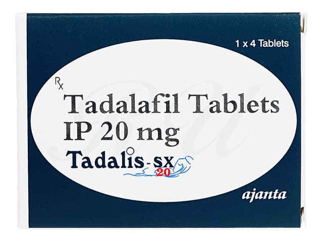 [シアリスジェネリック]タダリスSX20mg 【1箱4錠】