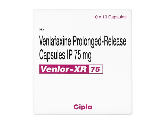 [イフェクサーSRジェネリック]ベンロールXR75mg 【1箱100カプセル】