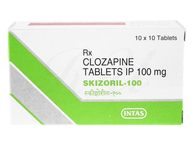 [クロザリルジェネリック]スキゾリル100mg 【1箱100錠】
