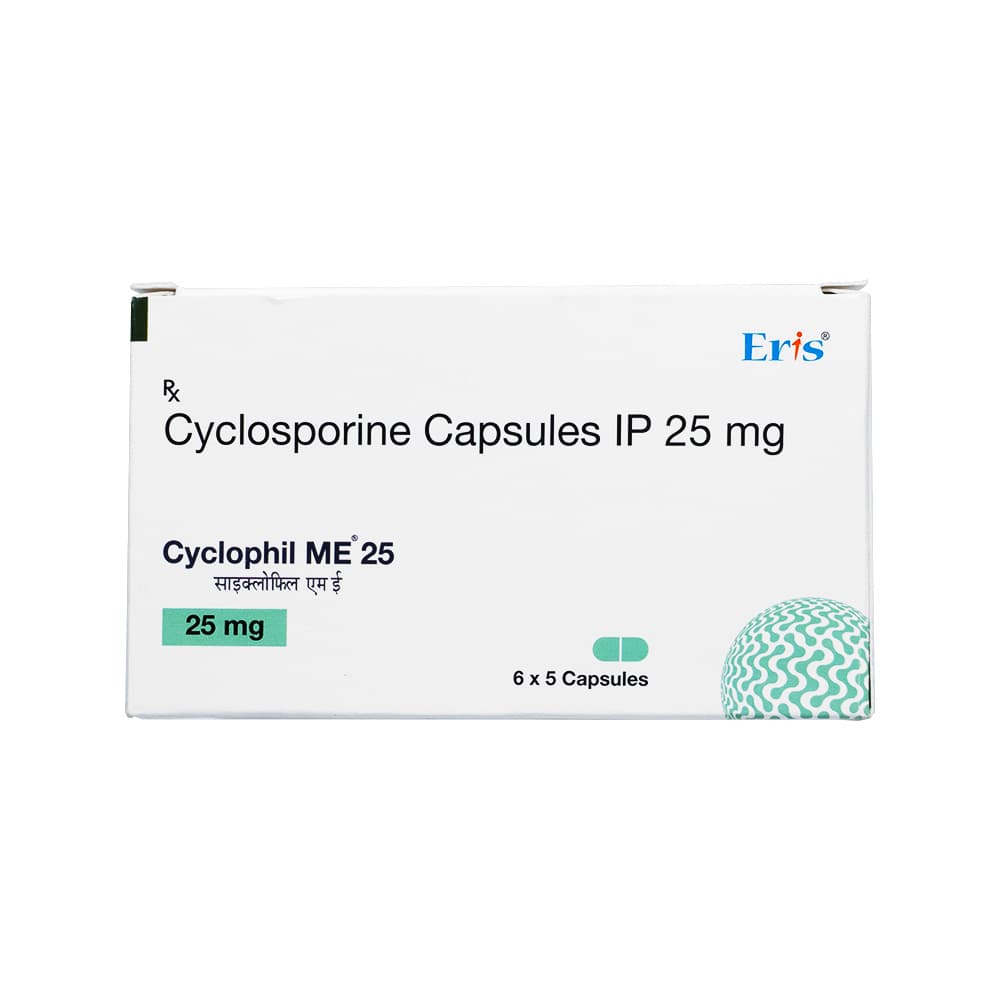 [ネオーラルジェネリック]シクロフィルミー(CyclophilMe)25mg 【1箱30カプセル】