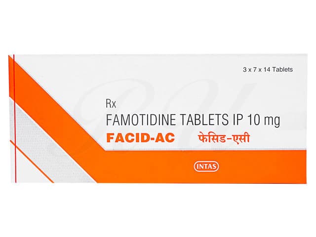 [ガスタージェネリック]ファシッドAC10mg 【1箱294錠】