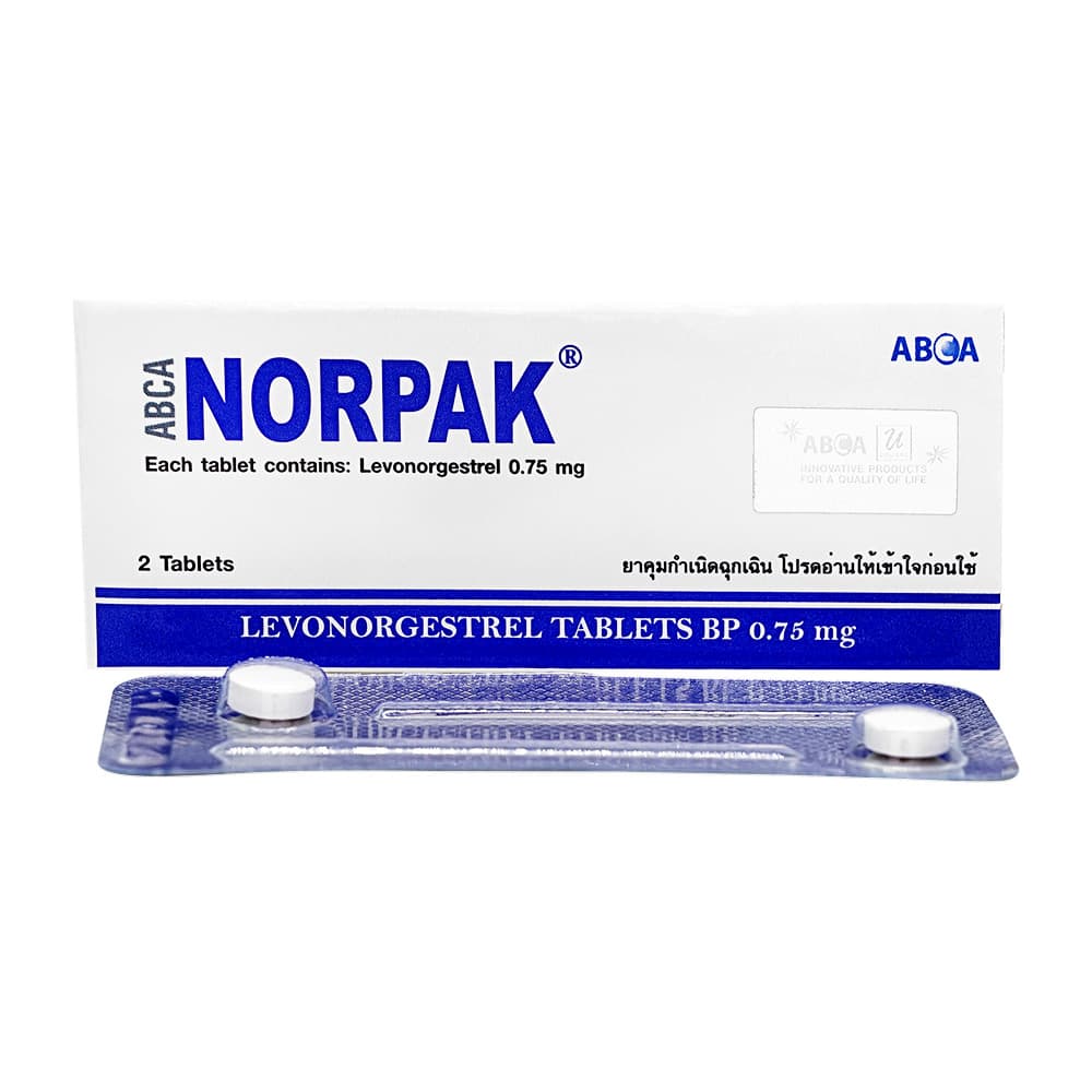 [ノルレボジェネリック]ノルパック0.75mg 【1箱2錠】
