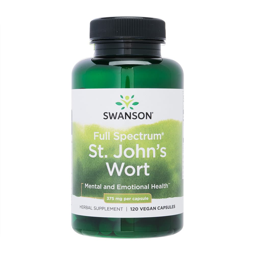 [SWANSON]フルスペクトラム セントジョーンズワート375mg 【1本120ベジカプセル】