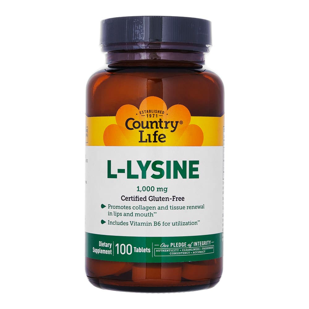 [CountryLife]L-リジン1000mg 【1本100錠】