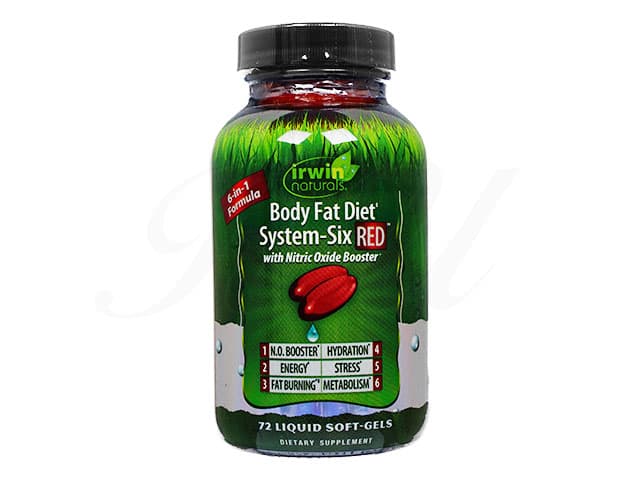 [irwin naturals]ボディファットダイエットシステムシックスレッド 【1本72リキッドソフトジェル】