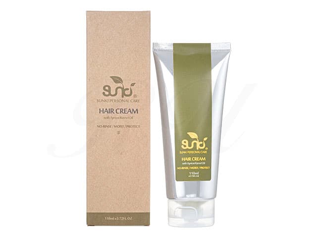 [SUNKI]ヘアクリームwithアプリコットカーネルオイル 【1本110ml】