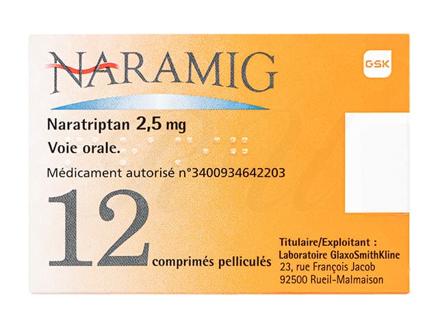 [アマージジェネリック]ナラミグ2.5mg 【1箱12錠】
