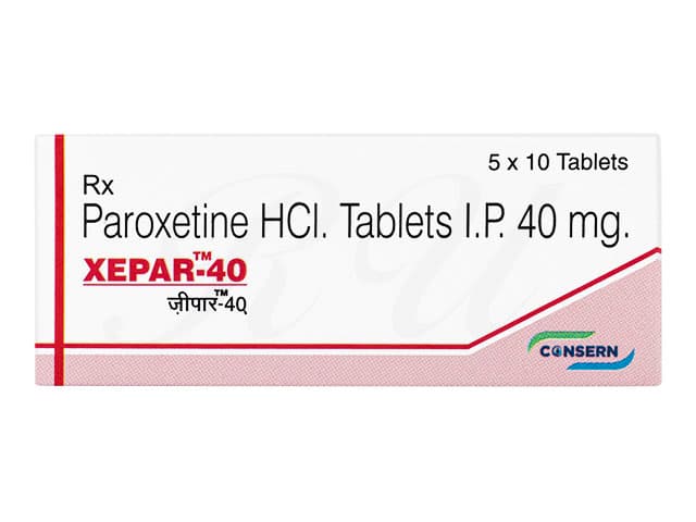 [パキシルジェネリック]キセパール40mg 【1箱50錠】