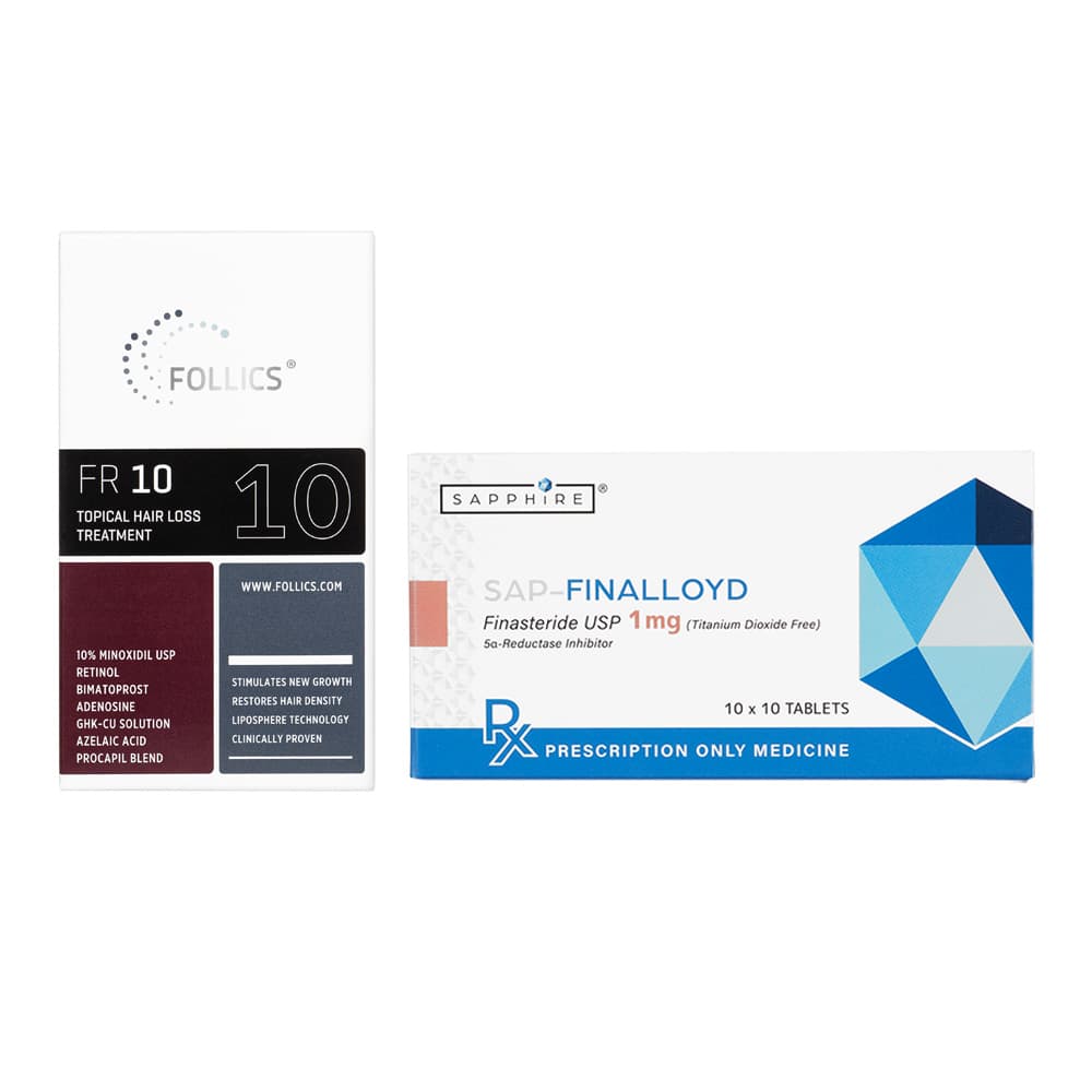 [FOLLICS]FR10ローション60ml1本＋SAP-フィナロイド1mg100錠1箱