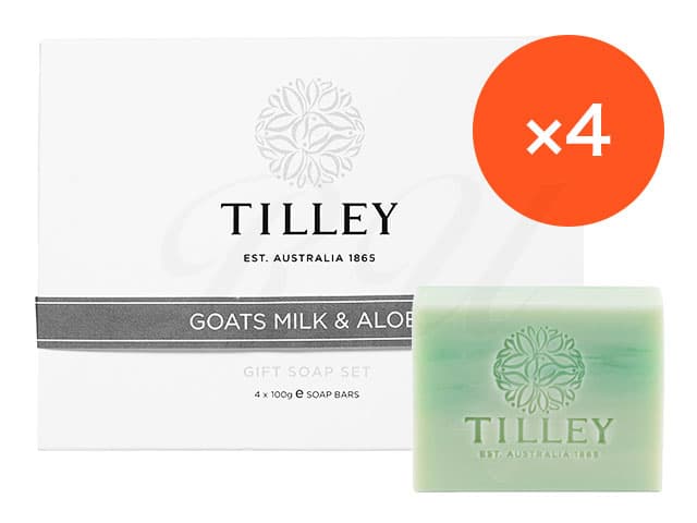 [TILLEY]ソープ(ゴートミルク＆アロエベラ) 【100g×4個】