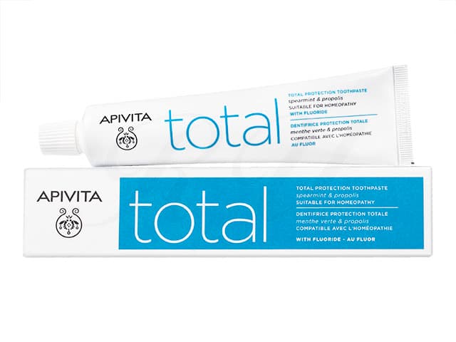 [APIVITA]トータル プロテクショントゥースペースト(スペアミント＆プロポリス) 【1本75ml】