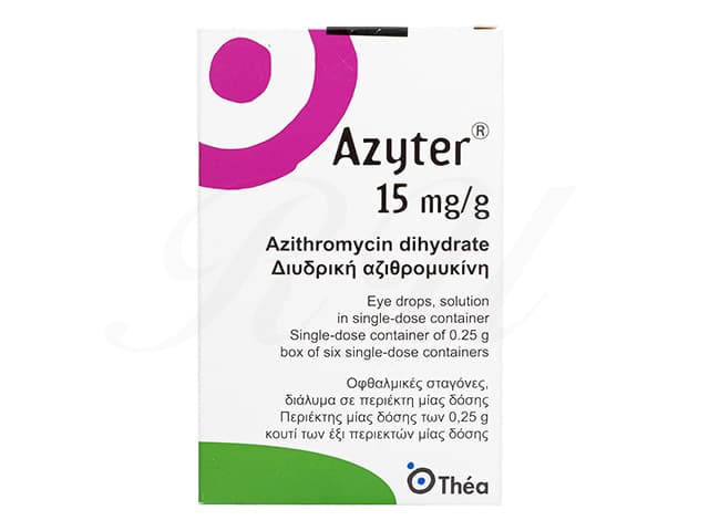 [アジマイシンジェネリック]アザイター点眼液15mg/g 【1箱0.25g x 6本】