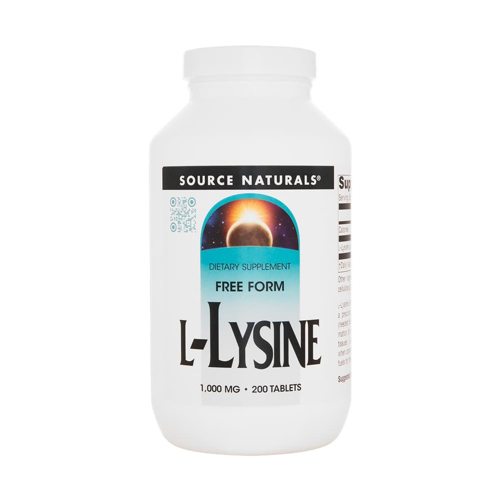 [SOURCE NATURALS]L-リジン1000mg 【1本200錠】