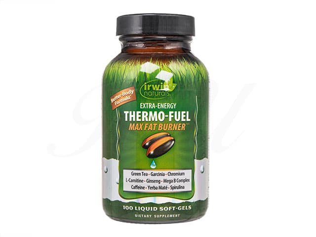 [irwin naturals]エクストラエナジーサーモフューエルマックスファットバーナー 【1本100リキッドソフトジェル】