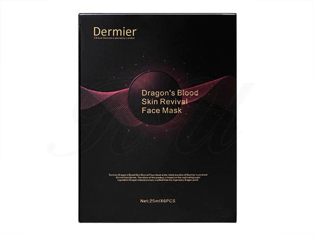 [Dermier]ドラゴンズブラッドスキンリバイバルフェイスマスク 【1箱25ml × 6枚】