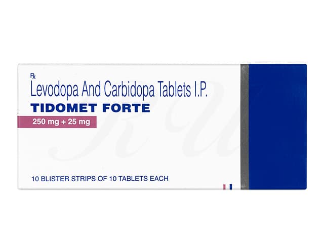 [ネオドパストン/メネシット同成分]ティドメットフォルテ250mg＋25mg 【1箱100錠】