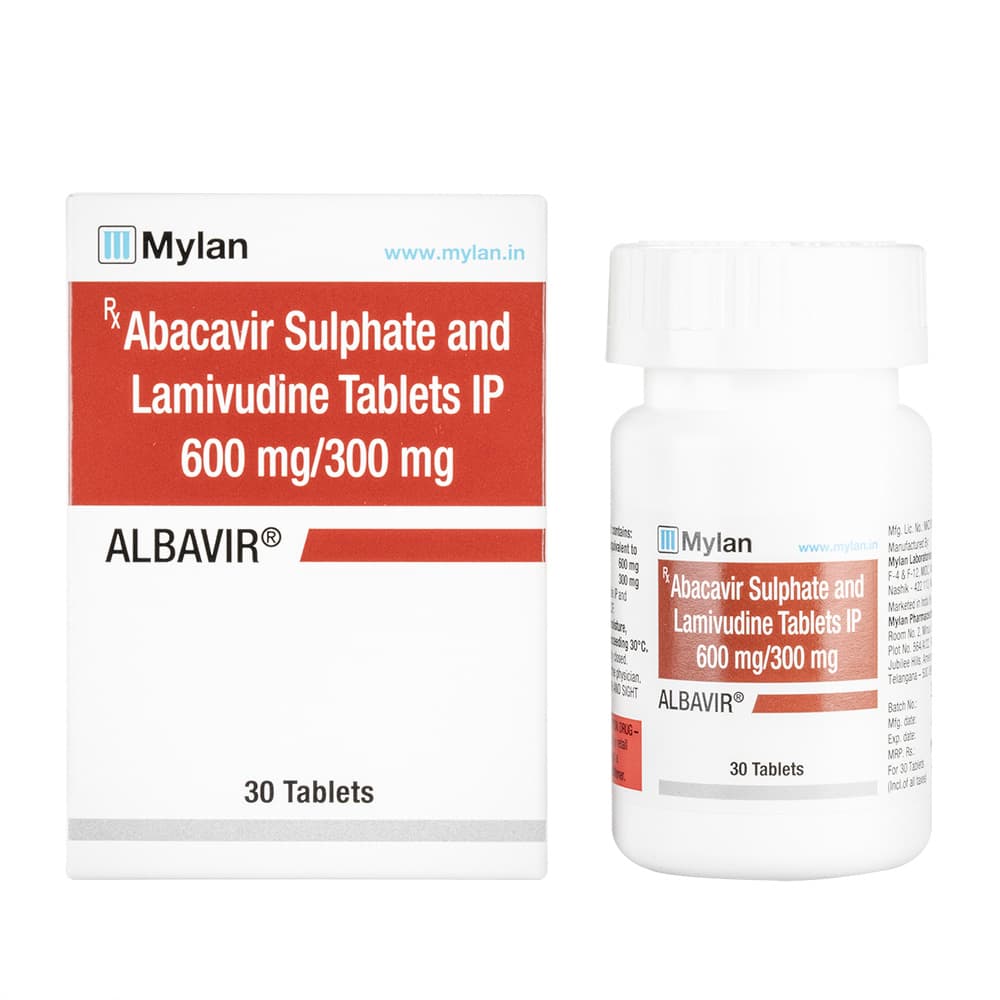 [エプジコムジェネリック]アルバビル600mg/300mg 【1本30錠】