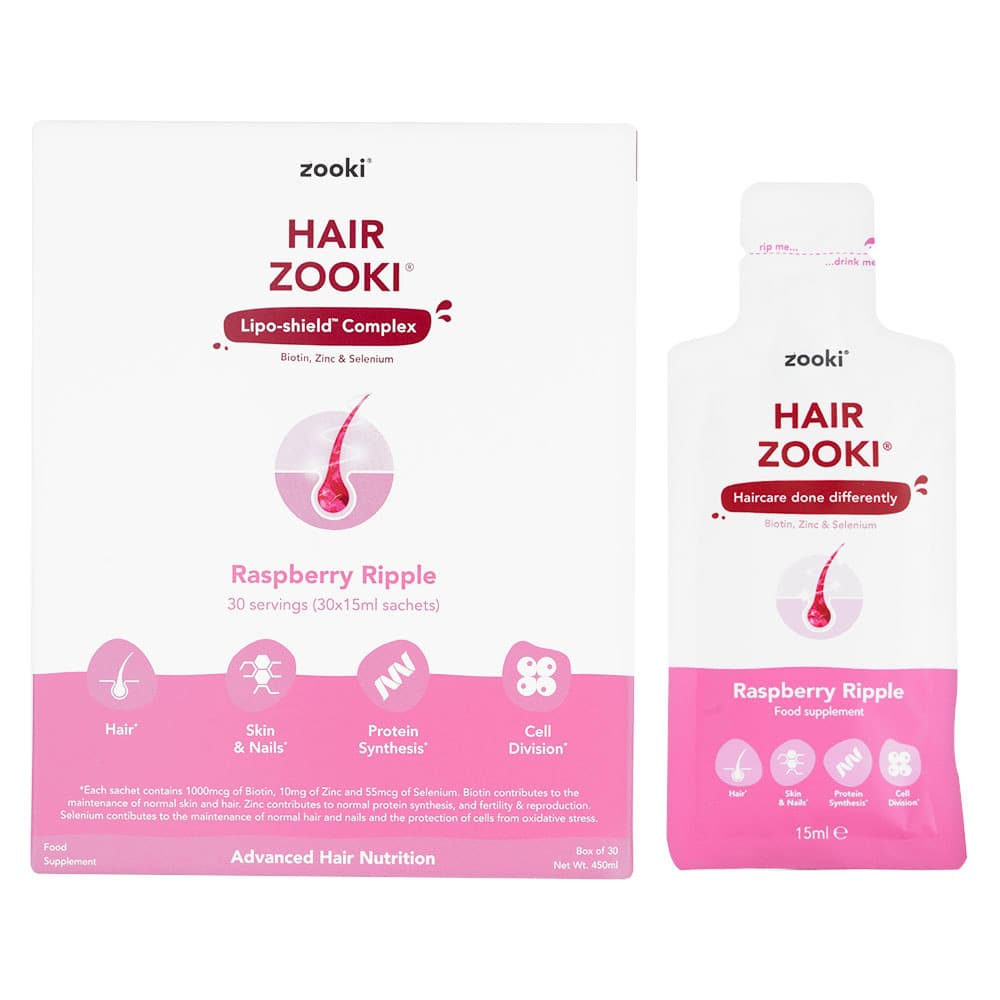 [zooki]ヘアズーキ ラズベリーリップル味 【1箱15ml x 30袋】
