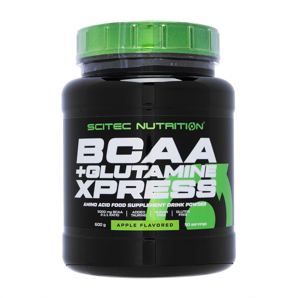 [SCITEC NUTRITION]BCAA＋グルタミン エクスプレス(アップルフレーバー) 【1本600g】