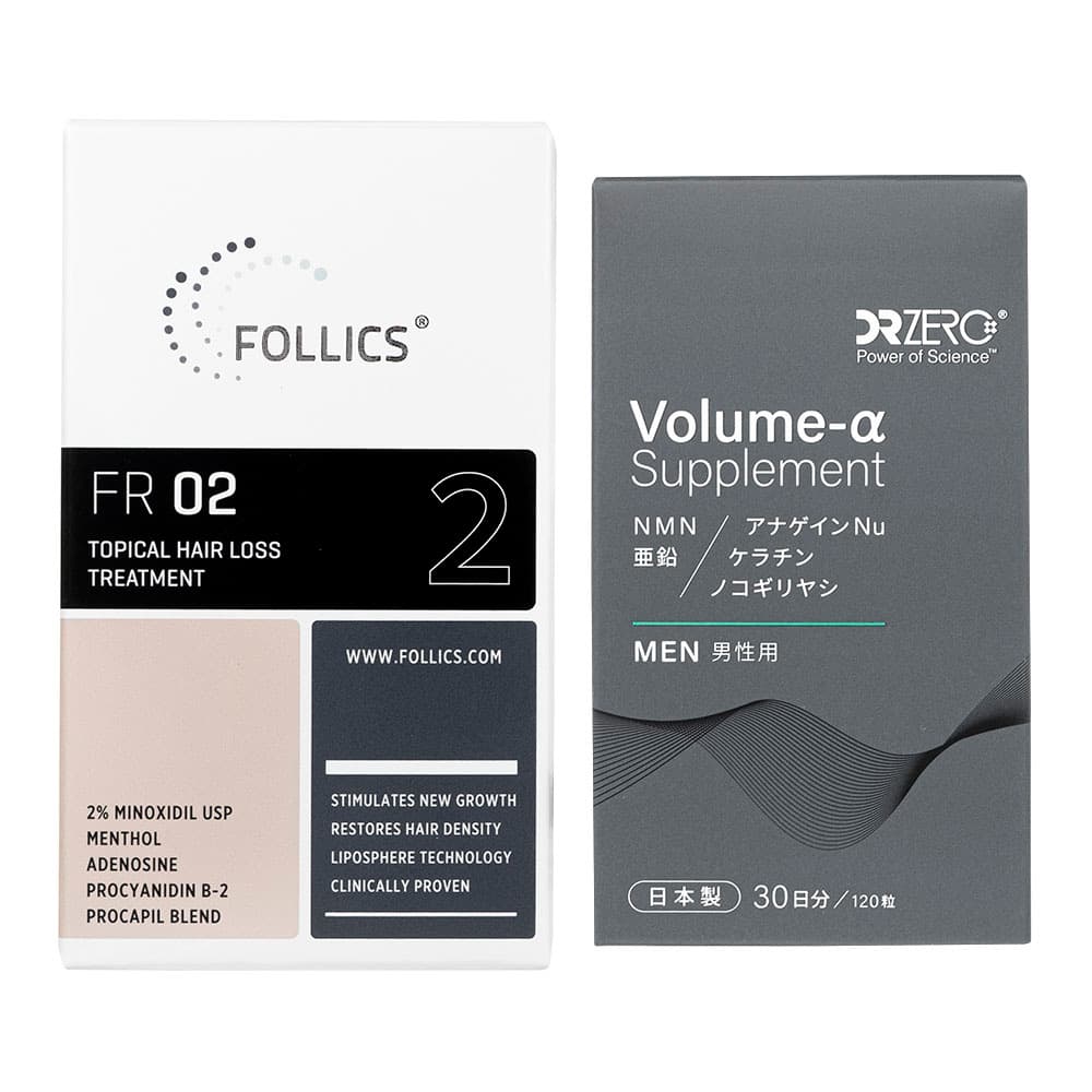 フォリックス FR02 ローション60mL 1本＋ドクターゼロ ボリュームαサプリメント120錠 1箱(男性用) 【1セット】