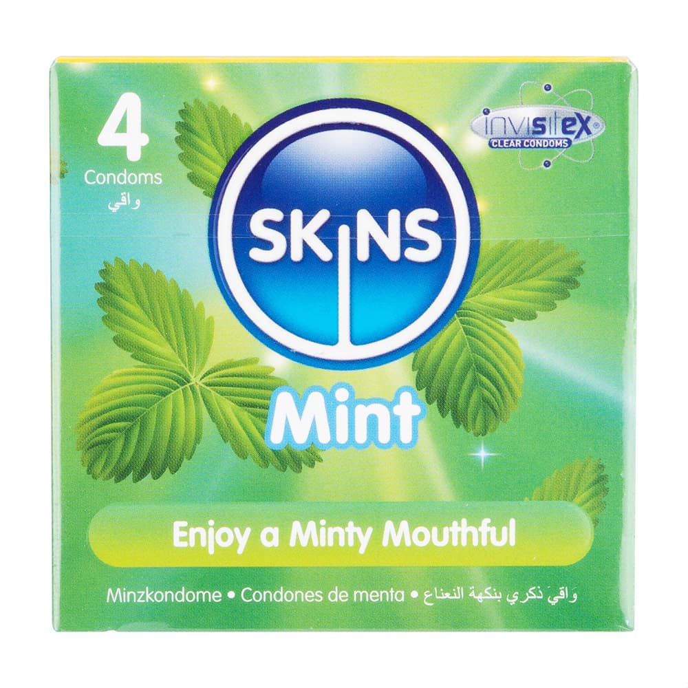ミントコンドーム[SkINS] 【1箱4個】