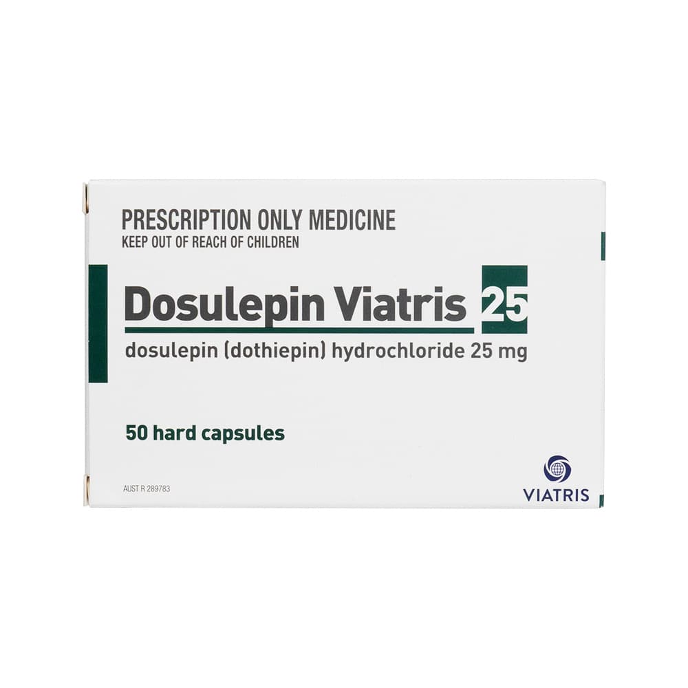 ドスレピンヴィアトリス25mg 【1箱50ハードカプセル】