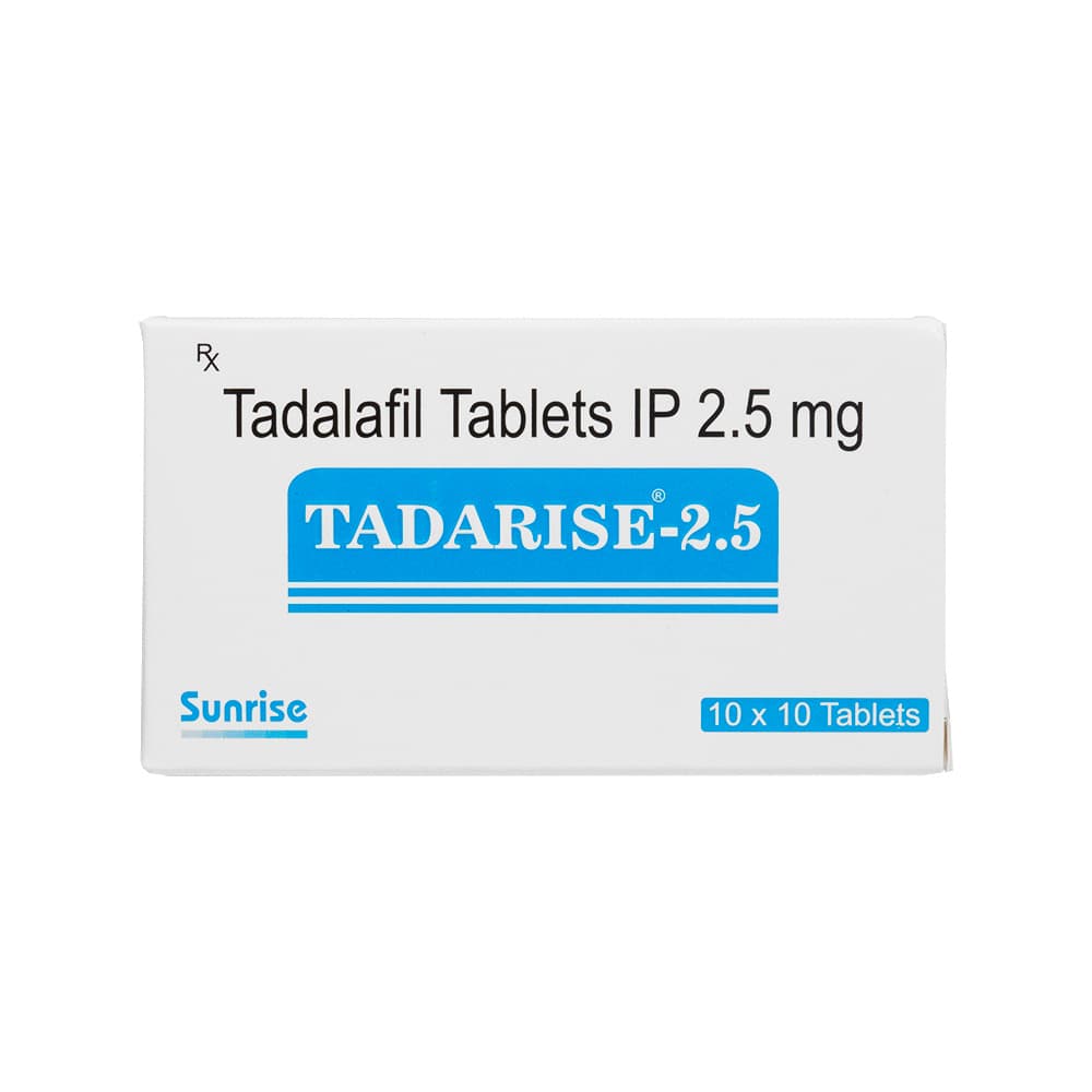 [シアリスジェネリック]タダライズ2.5mg 【1箱100錠】